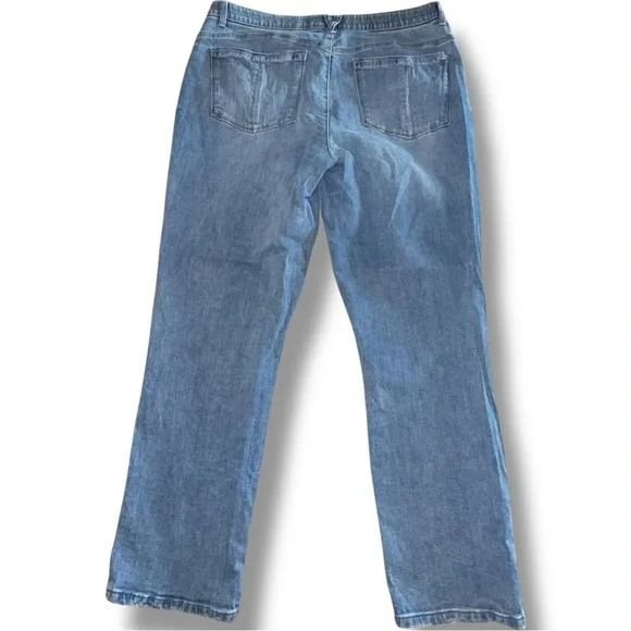 WIT & WISDOM 'Ab'Solution High Waist Girlfriend Jeans - LIGHT BLUE ARTISANAL 16 - Picture 4 of 12
